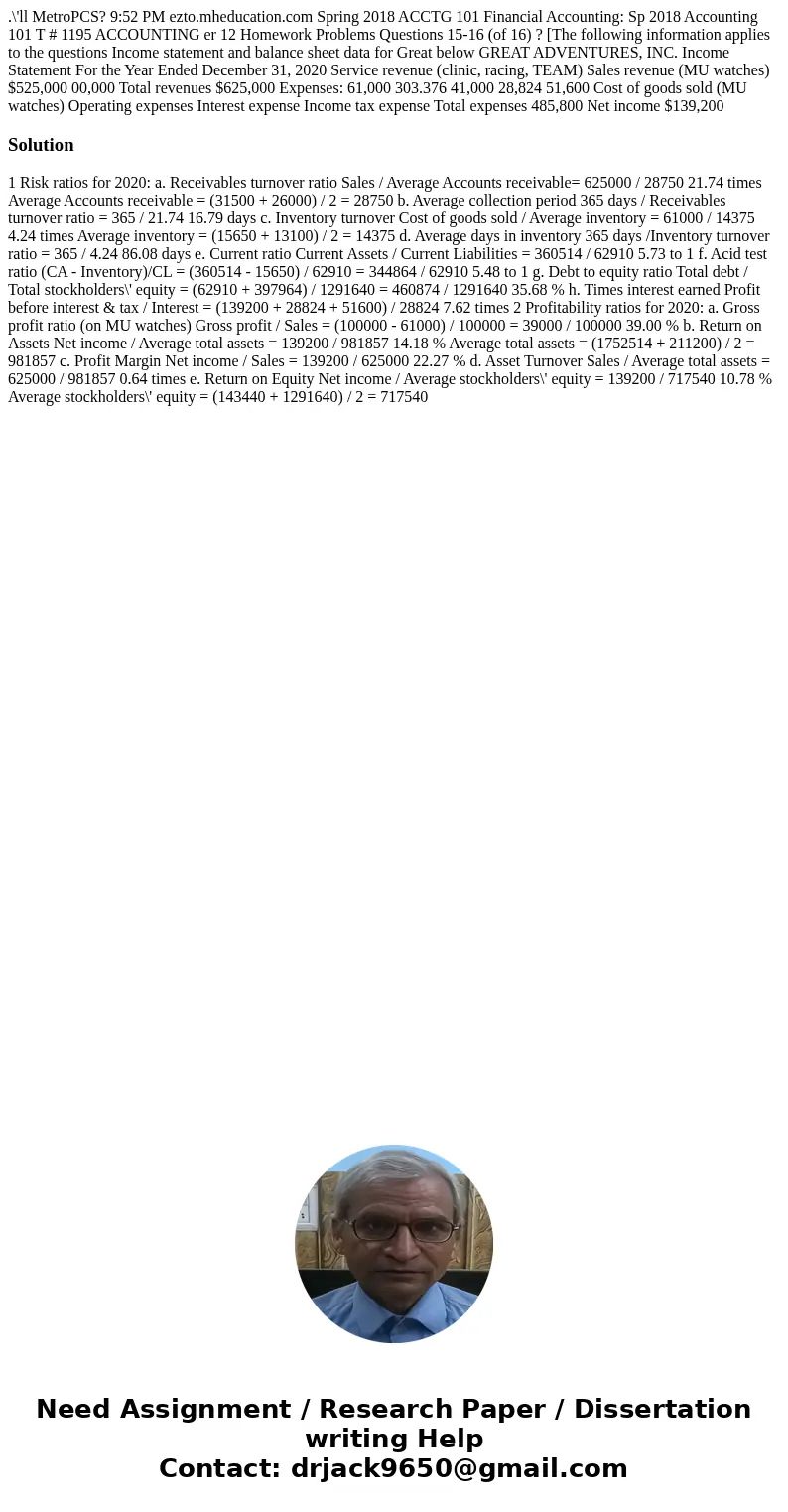 .\'ll MetroPCS? 9:52 PM ezto.mheducation.com Spring 2018 ACCTG 101 Financial Accounting: Sp 2018 Accounting 101 T # 1195 ACCOUNTING er 12 Homework Problems Que  .\'ll MetroPCS? 9:52 PM ezto.mheducation.com Spring 2018 ACCTG 101 Financial Accounting: Sp 2018 Accounting 101 T # 1195 ACCOUNTING er 12 Homework Problems Que