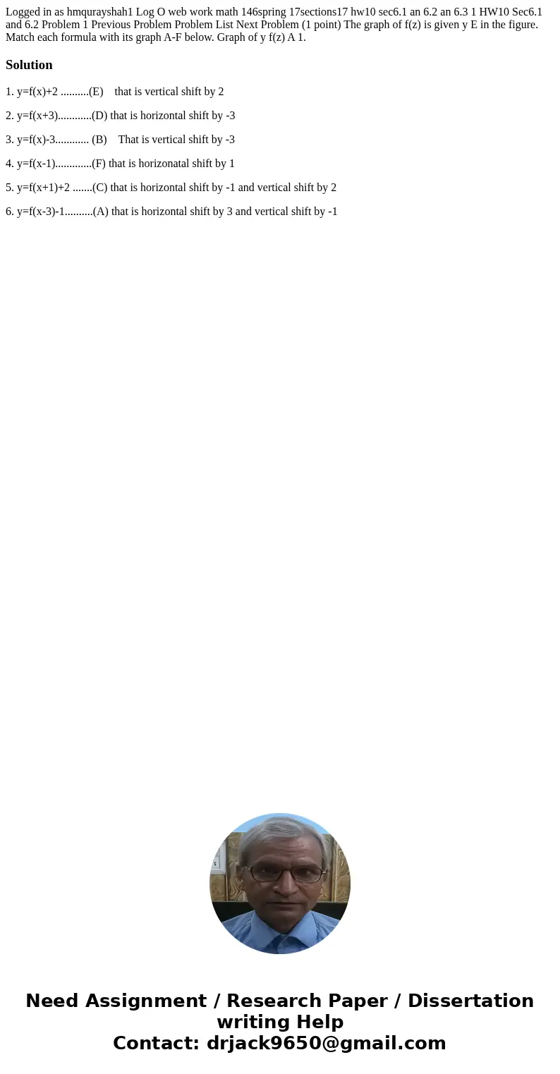 Logged in as hmqurayshah1 Log O web work math 146spring 17sections17 hw10 sec6.1 an 6.2 an 6.3 1 HW10 Sec6.1 and 6.2 Problem 1 Previous Problem Problem List Ne  Logged in as hmqurayshah1 Log O web work math 146spring 17sections17 hw10 sec6.1 an 6.2 an 6.3 1 HW10 Sec6.1 and 6.2 Problem 1 Previous Problem Problem List Ne