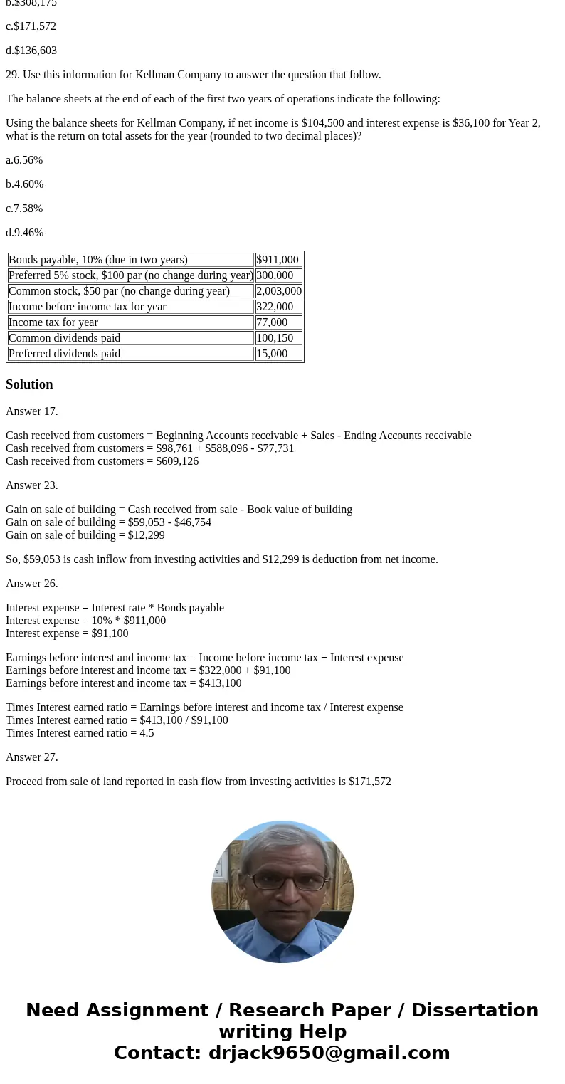 MULTIPLE CHOICE. PLEASE ANSWER ASAP. THANK YOU! 17. Sales for the year were $588,096. Accounts receivable were $98,761 and $77,731 at the beginning and end of t MULTIPLE CHOICE. PLEASE ANSWER ASAP. THANK YOU! 17. Sales for the year were $588,096. Accounts receivable were $98,761 and $77,731 at the beginning and end of t
