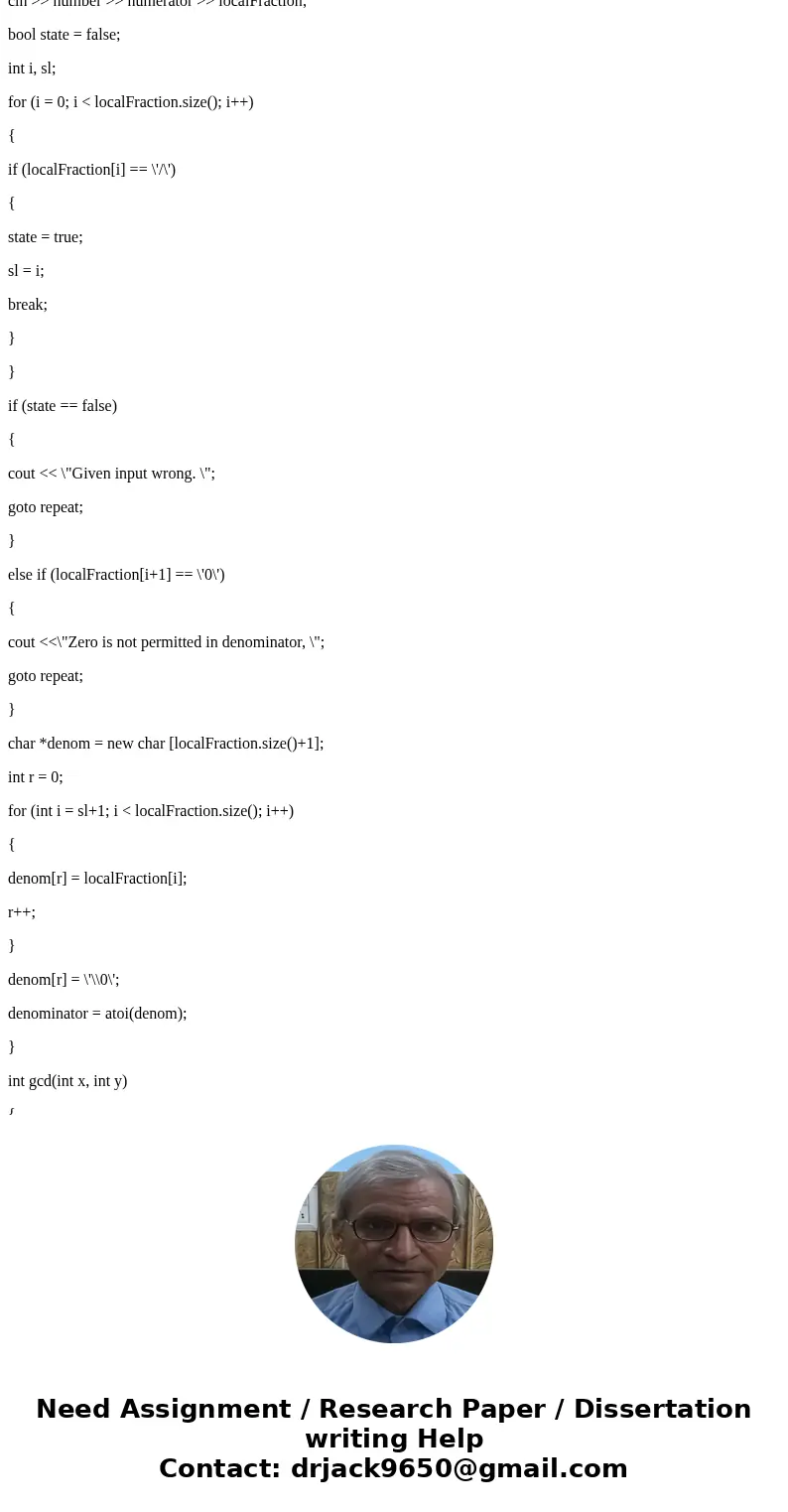 n previous chapters, you have been developing a Fraction structure for Teacher’s Pet Software. Now you will develop a class that contains the fields and functio n previous chapters, you have been developing a Fraction structure for Teacher’s Pet Software. Now you will develop a class that contains the fields and functio