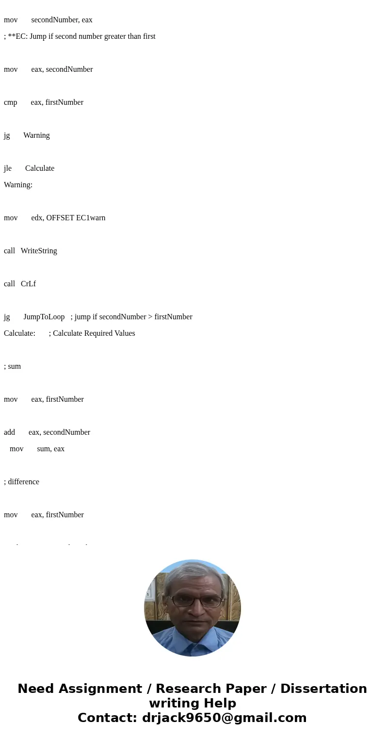 Objectives: 1. using indirect addressing 2. passing parameters 3. generating “random” numbers 4. working with arrays Description: Write and test a MASM (assembl Objectives: 1. using indirect addressing 2. passing parameters 3. generating “random” numbers 4. working with arrays Description: Write and test a MASM (assembl