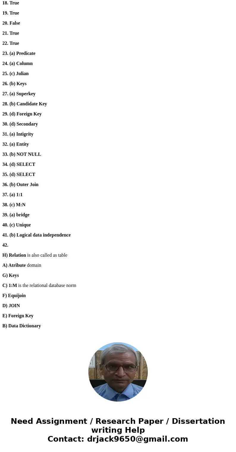 please answer these true and false questions and multiple choices for my sql database . note: please make sure it is the correct answer . thanks it is from 3 t  please answer these true and false questions and multiple choices for my sql database . note: please make sure it is the correct answer . thanks it is from 3 t