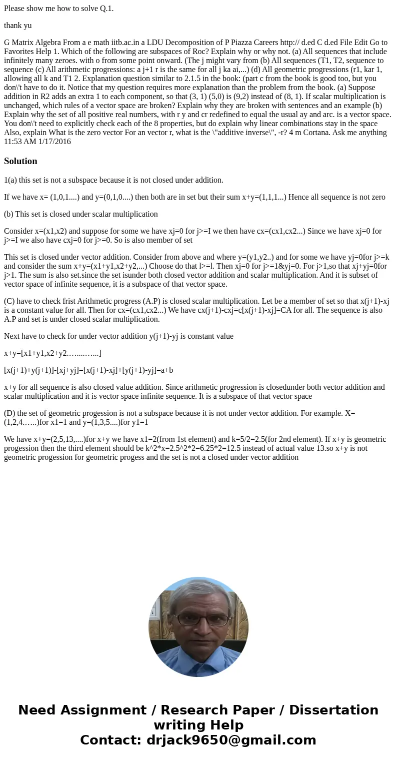 Please show me how to solve Q.1. thank yu G Matrix Algebra From a e math iitb.ac.in a LDU Decomposition of P Piazza Careers http:// d.ed C d.ed File Edit Go to  Please show me how to solve Q.1. thank yu G Matrix Algebra From a e math iitb.ac.in a LDU Decomposition of P Piazza Careers http:// d.ed C d.ed File Edit Go to