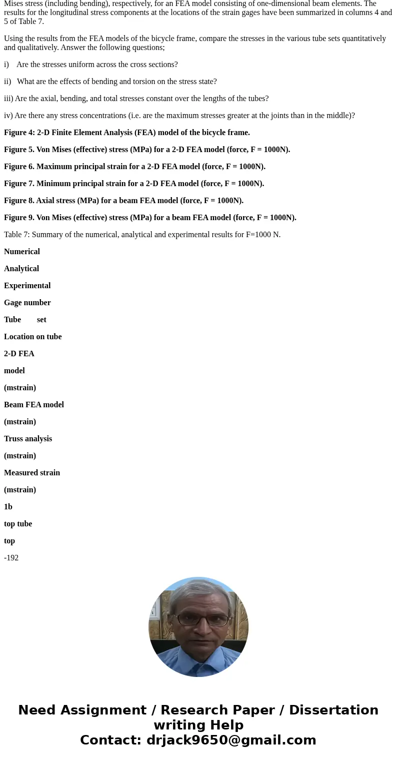 Please use knowledge in material selection and sofeware CES EDU, to solve the question A portion of the frame of a bicycle is to be modeled as a beam loaded in  Please use knowledge in material selection and sofeware CES EDU, to solve the question A portion of the frame of a bicycle is to be modeled as a beam loaded in
