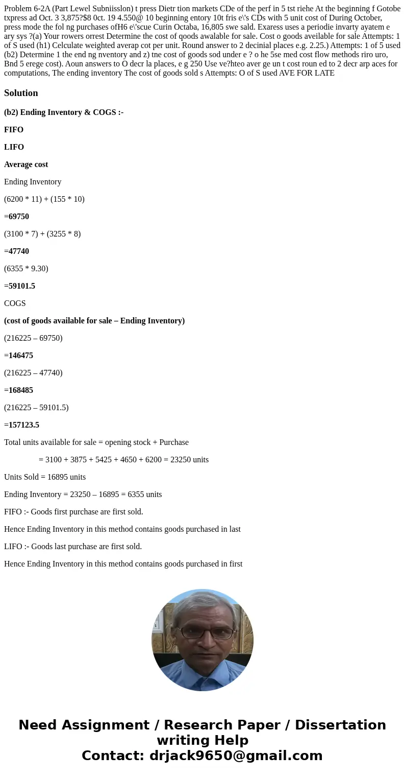 Problem 6-2A (Part Lewel Subniisslon) t press Dietr tion markets CDe of the perf in 5 tst riehe At the beginning f Gotobe txpress ad Oct. 3 3,875?$8 0ct. 19 4.  Problem 6-2A (Part Lewel Subniisslon) t press Dietr tion markets CDe of the perf in 5 tst riehe At the beginning f Gotobe txpress ad Oct. 3 3,875?$8 0ct. 19 4.