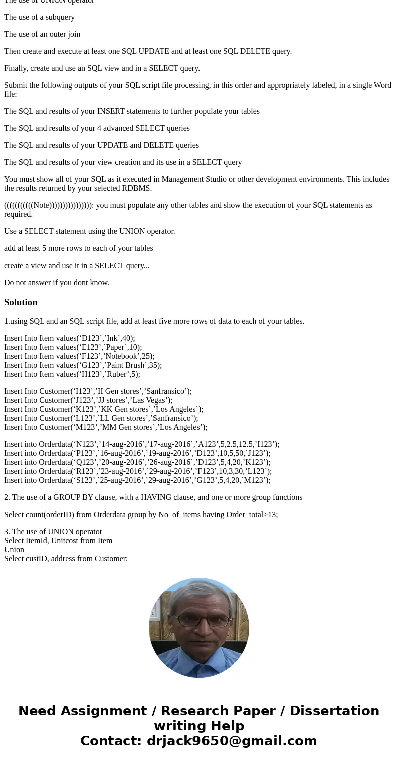 Tables: Create table Item( &nbs... Bookmark Tables: Create table Item( ItemId char(5) constraint itmid_unique primary key, Decription varchar2(30), Unitcost Tables: Create table Item( &nbs... Bookmark Tables: Create table Item( ItemId char(5) constraint itmid_unique primary key, Decription varchar2(30), Unitcost