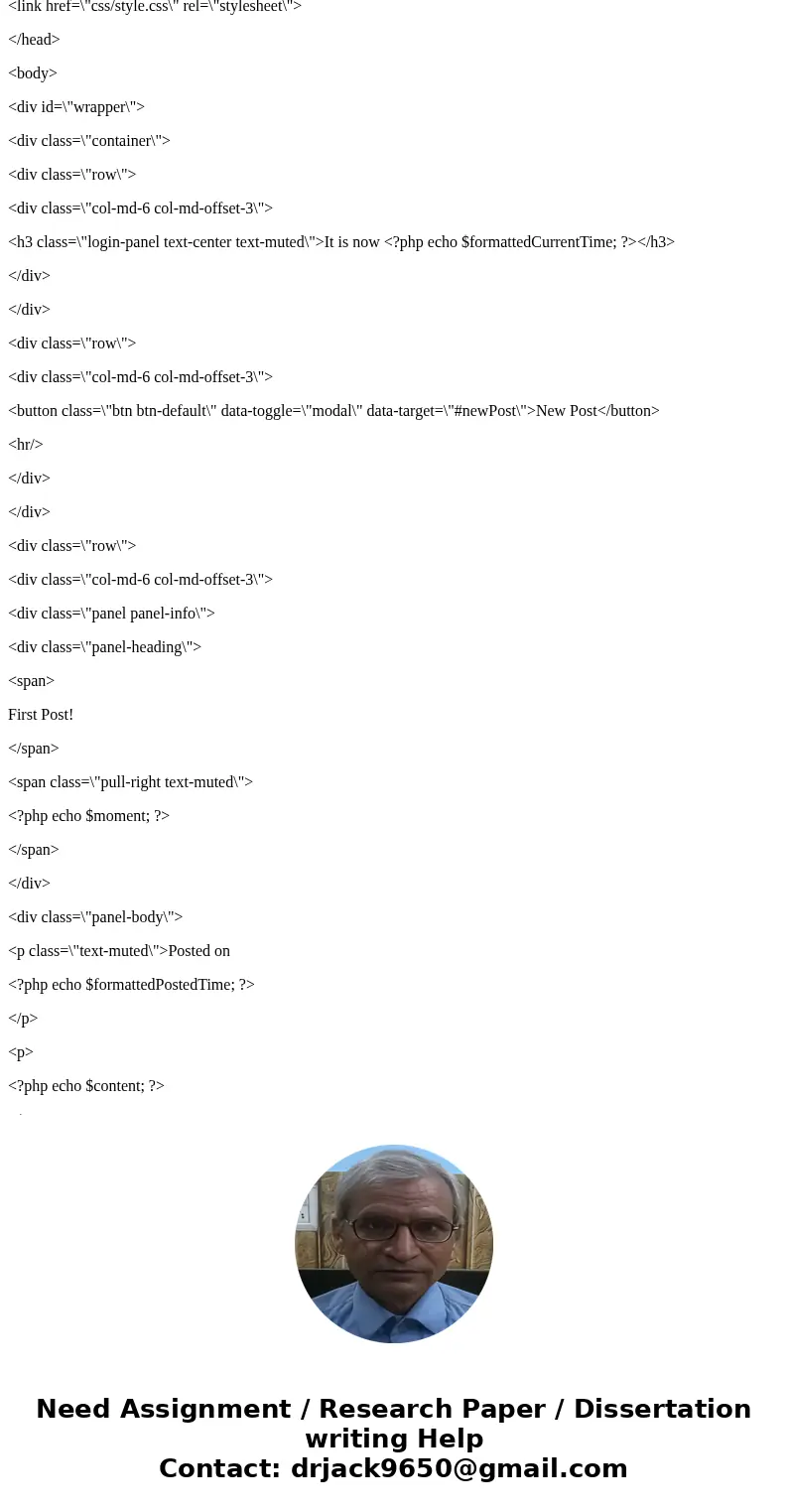 The purpose of this lab is to work with forms and arrays. 1. Refactor the code so that the moments() function is in a separate file named functions.php require( The purpose of this lab is to work with forms and arrays. 1. Refactor the code so that the moments() function is in a separate file named functions.php require(