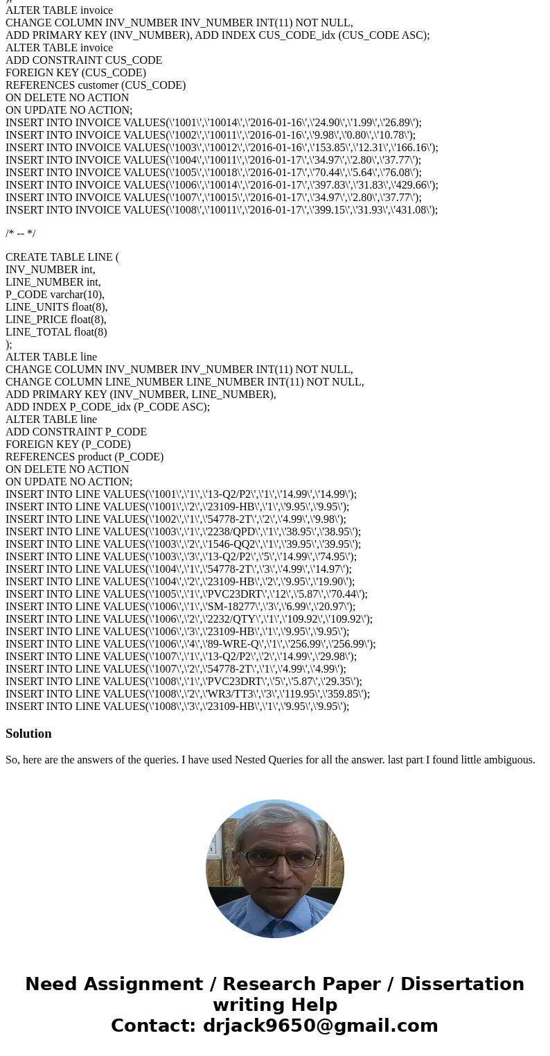 Using the database below, write SQL statements that will accurately return data for the following: List the Customer Codes in Area Code 615 who have been invoic Using the database below, write SQL statements that will accurately return data for the following: List the Customer Codes in Area Code 615 who have been invoic