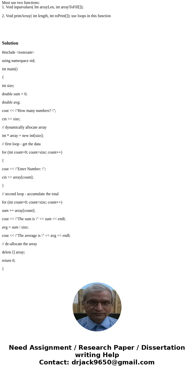 Write a C program ( not c++) that prints user entered integers on a single line. They choose the size of the array. The program must also print the second half  Write a C program ( not c++) that prints user entered integers on a single line. They choose the size of the array. The program must also print the second half
