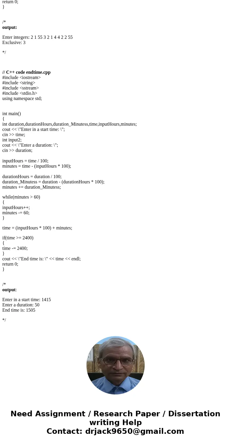 Write C++ programs to perform the following tasks. In many of the program descriptions below, example input and output is provided. NOTE: You don’t need arrays  Write C++ programs to perform the following tasks. In many of the program descriptions below, example input and output is provided. NOTE: You don’t need arrays