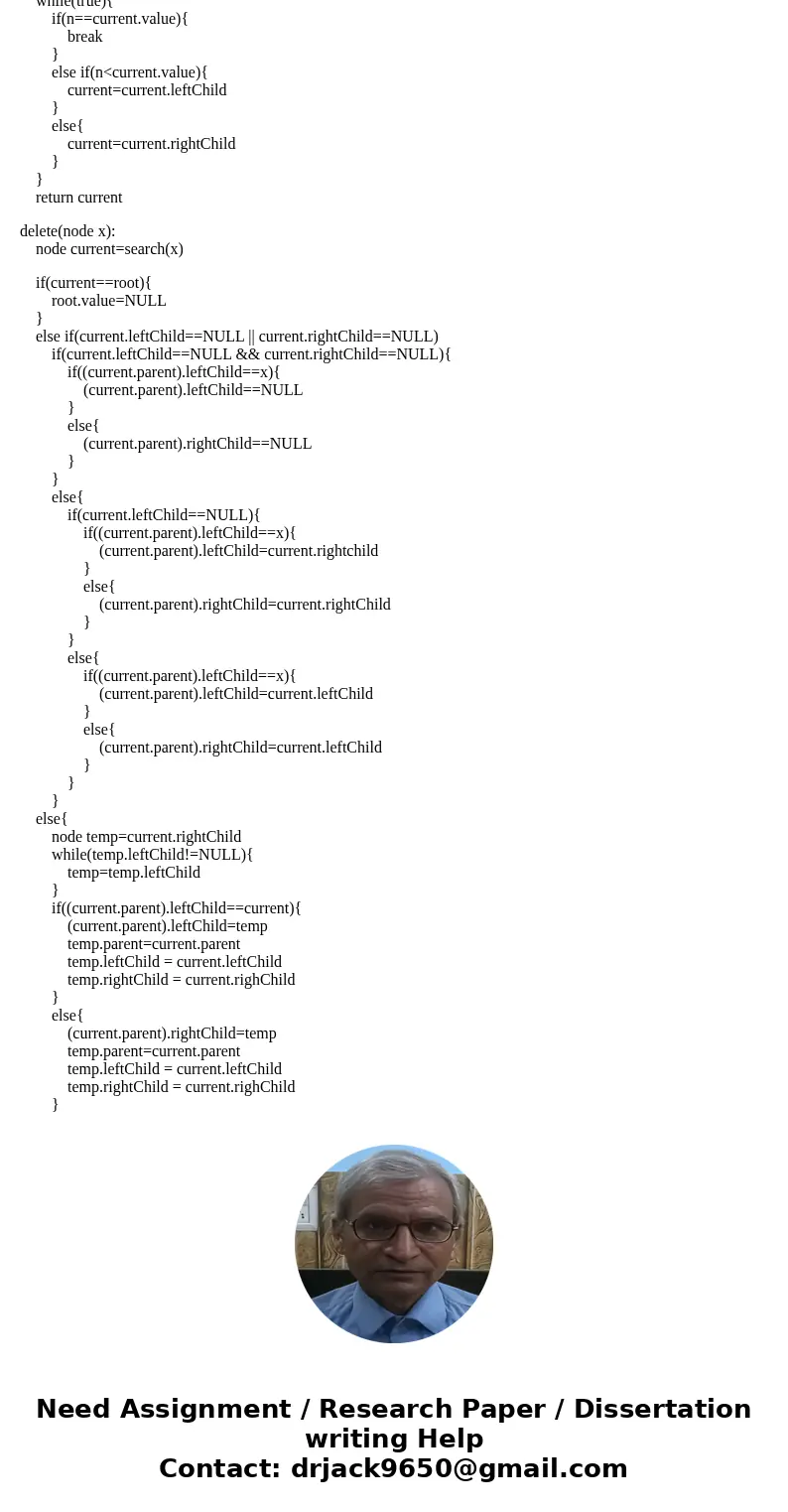 Write the pseudocode for the following procedures in BST, and walk through the code with an example (at least 5 nodes in the tree). Find minimum key. Find kth s Write the pseudocode for the following procedures in BST, and walk through the code with an example (at least 5 nodes in the tree). Find minimum key. Find kth s