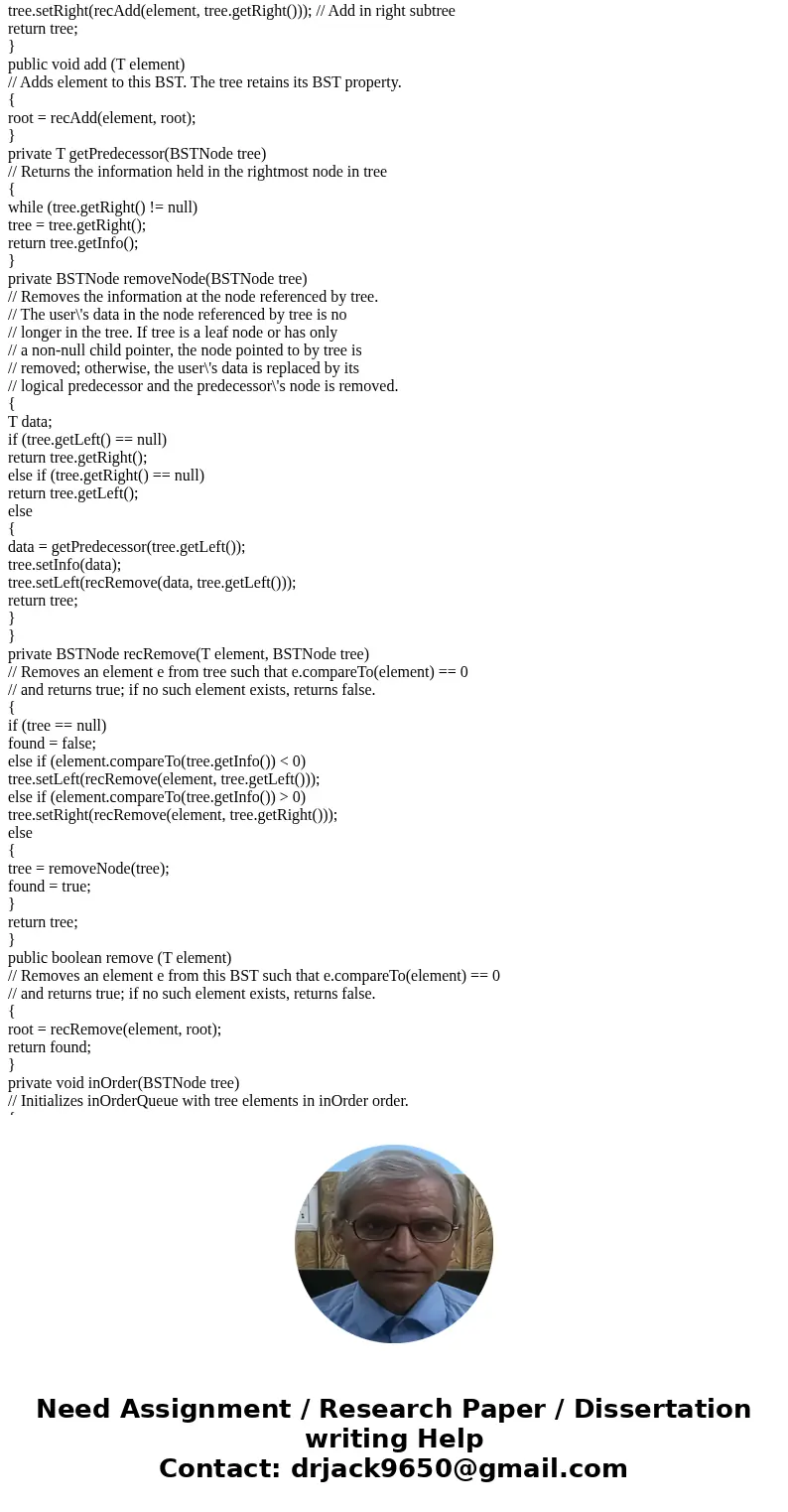 1) The Binary search tree ADT is extended to include a boolean method similarTrees that receives references to two binary trees and determines whether the shape 1) The Binary search tree ADT is extended to include a boolean method similarTrees that receives references to two binary trees and determines whether the shape