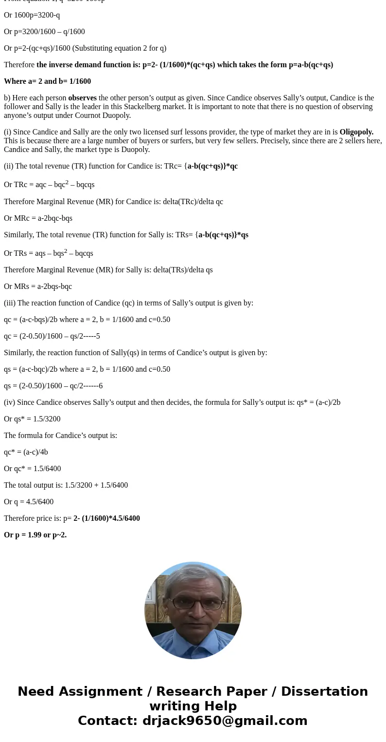 3. Candice and Sally both have a surf lesson company. Each summer season they employ a oertain mimber of suf instructors beawed on their demand for surf lesson  3. Candice and Sally both have a surf lesson company. Each summer season they employ a oertain mimber of suf instructors beawed on their demand for surf lesson