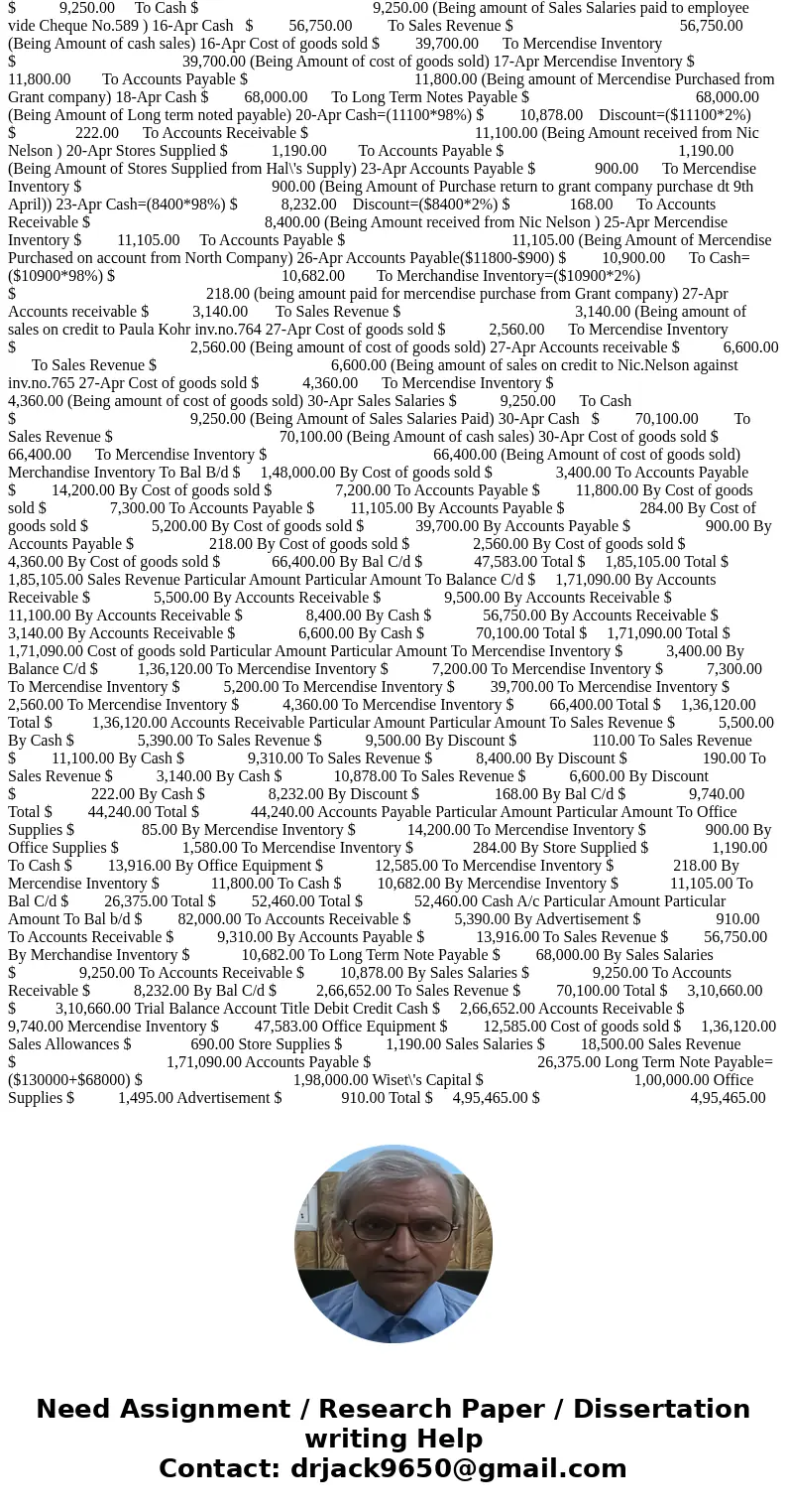 6 4 Issued Check No. 587 to World View for advertising expense, $910 5 Sold merchandise on credit to Paula Kohr, Invoice No. 761, for $9,500 (cost is $7,200) 1  6 4 Issued Check No. 587 to World View for advertising expense, $910 5 Sold merchandise on credit to Paula Kohr, Invoice No. 761, for $9,500 (cost is $7,200) 1