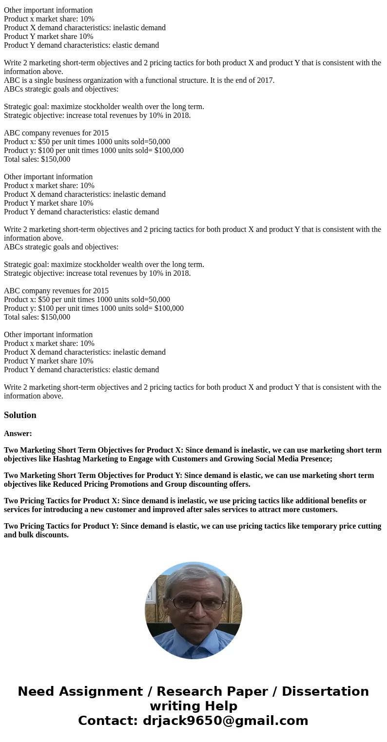 ABC is a single business organization with a functional structure. It is the end of 2017. ABCs strategic goals and objectives: Strategic goal: maximize stockhol ABC is a single business organization with a functional structure. It is the end of 2017. ABCs strategic goals and objectives: Strategic goal: maximize stockhol