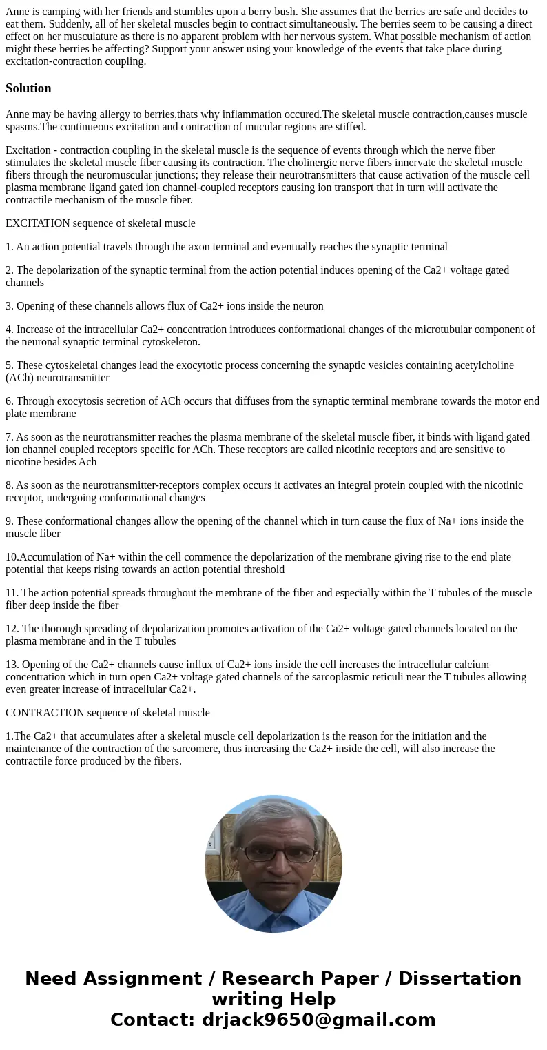 Anne is camping with her friends and stumbles upon a berry bush. She assumes that the berries are safe and decides to eat them. Suddenly, all of her skeletal mu Anne is camping with her friends and stumbles upon a berry bush. She assumes that the berries are safe and decides to eat them. Suddenly, all of her skeletal mu