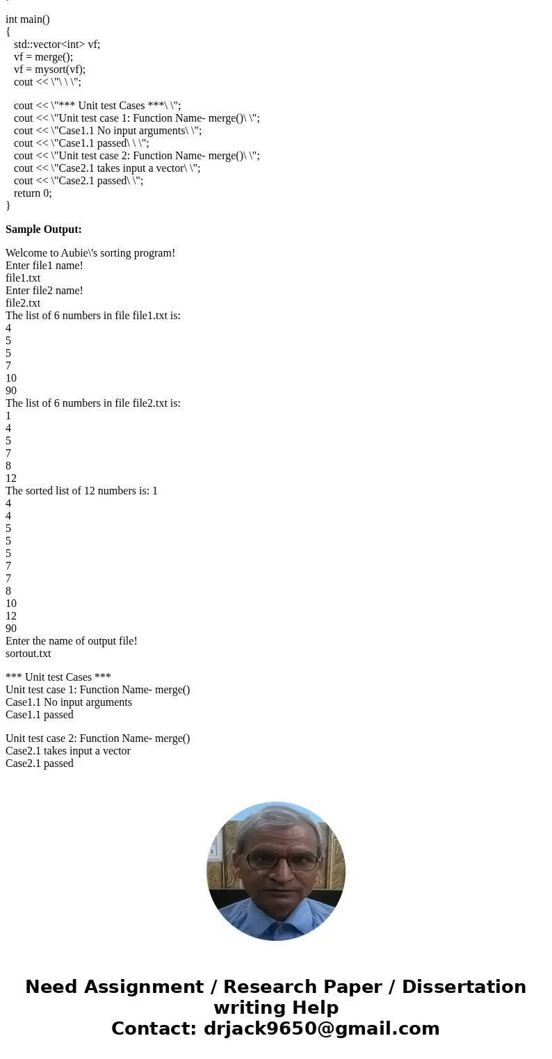 Basically the program must read the input files and combine them into one file. This must be done utilizing arrays and it must follow the user interface in the  Basically the program must read the input files and combine them into one file. This must be done utilizing arrays and it must follow the user interface in the