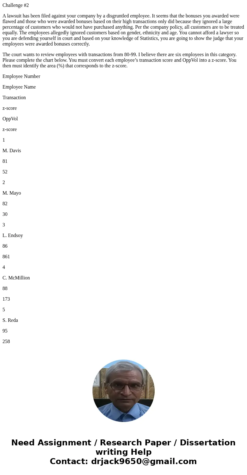 Challenge #2 A lawsuit has been filed against your company by a disgruntled employee. It seems that the bonuses you awarded were flawed and those who were award Challenge #2 A lawsuit has been filed against your company by a disgruntled employee. It seems that the bonuses you awarded were flawed and those who were award