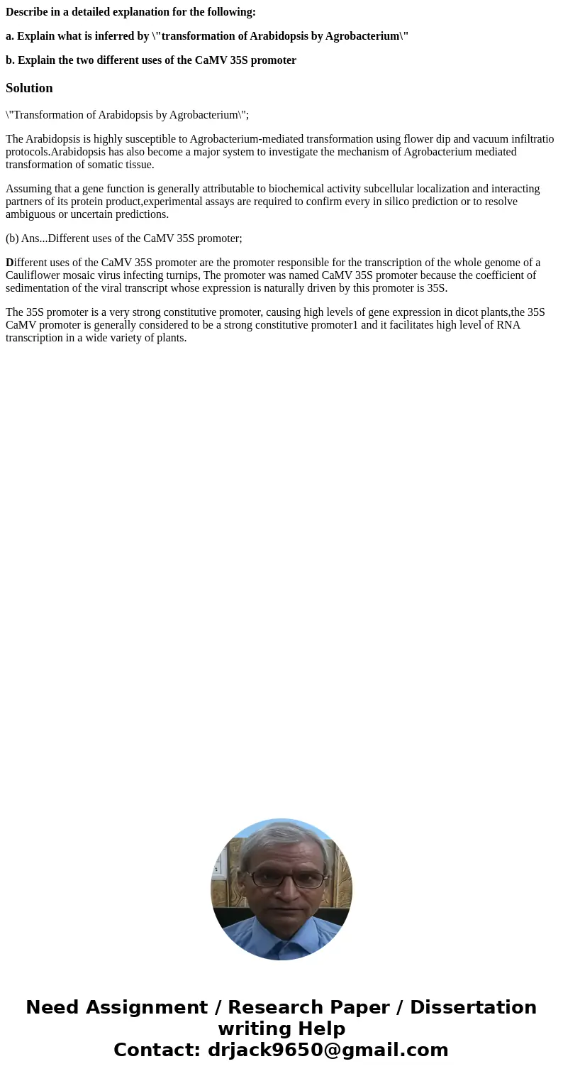 Describe in a detailed explanation for the following: a. Explain what is inferred by \ Describe in a detailed explanation for the following: a. Explain what is inferred by \