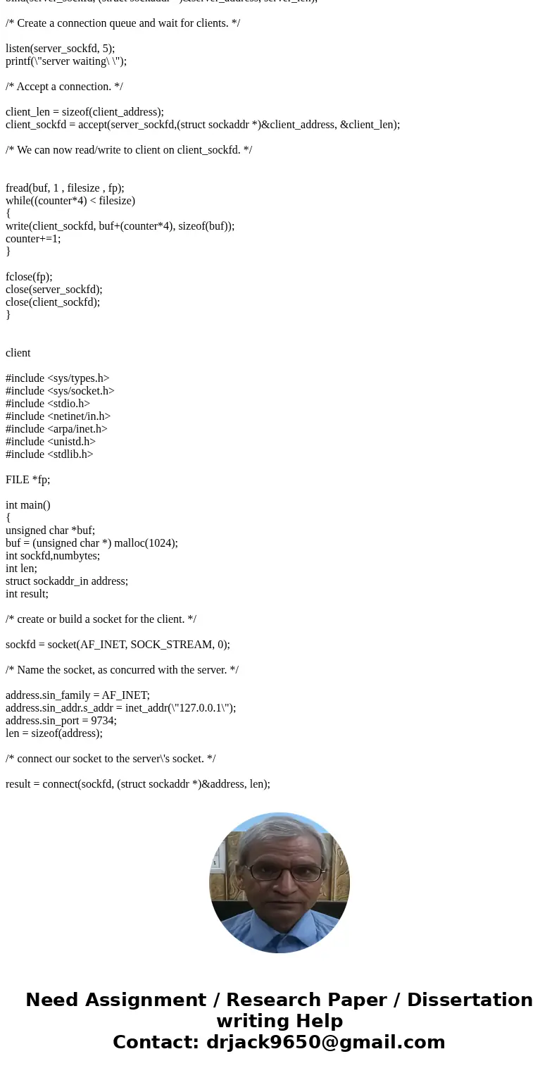  Description: You will create a \