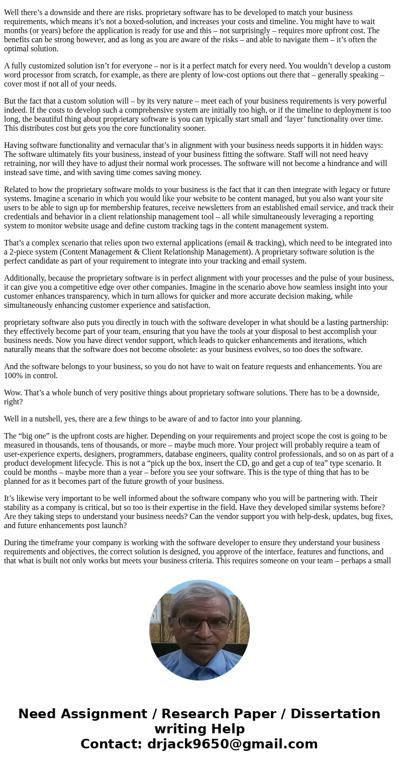 Develop a six-slide presentation that compares the advantages and disadvantages of proprietary software versus off-the shelf software.SolutionOff-the-Shelf Soft Develop a six-slide presentation that compares the advantages and disadvantages of proprietary software versus off-the shelf software.SolutionOff-the-Shelf Soft