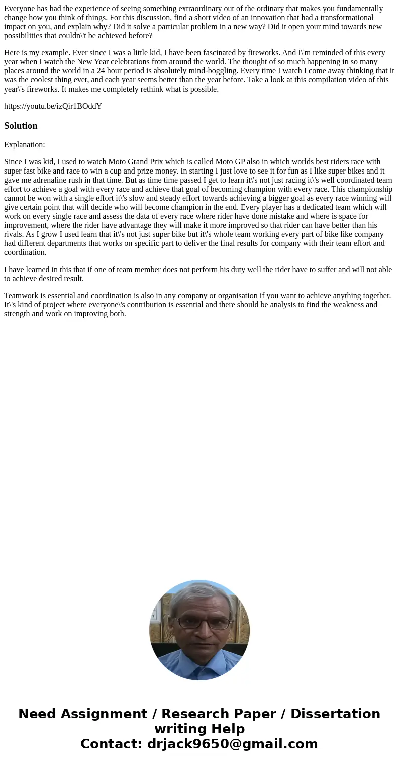 Everyone has had the experience of seeing something extraordinary out of the ordinary that makes you fundamentally change how you think of things. For this disc Everyone has had the experience of seeing something extraordinary out of the ordinary that makes you fundamentally change how you think of things. For this disc