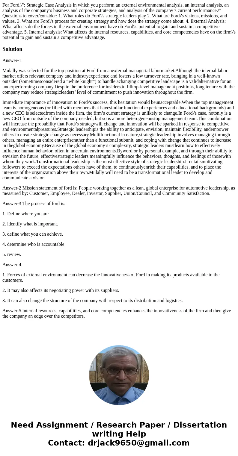 For Ford,\ For Ford,\