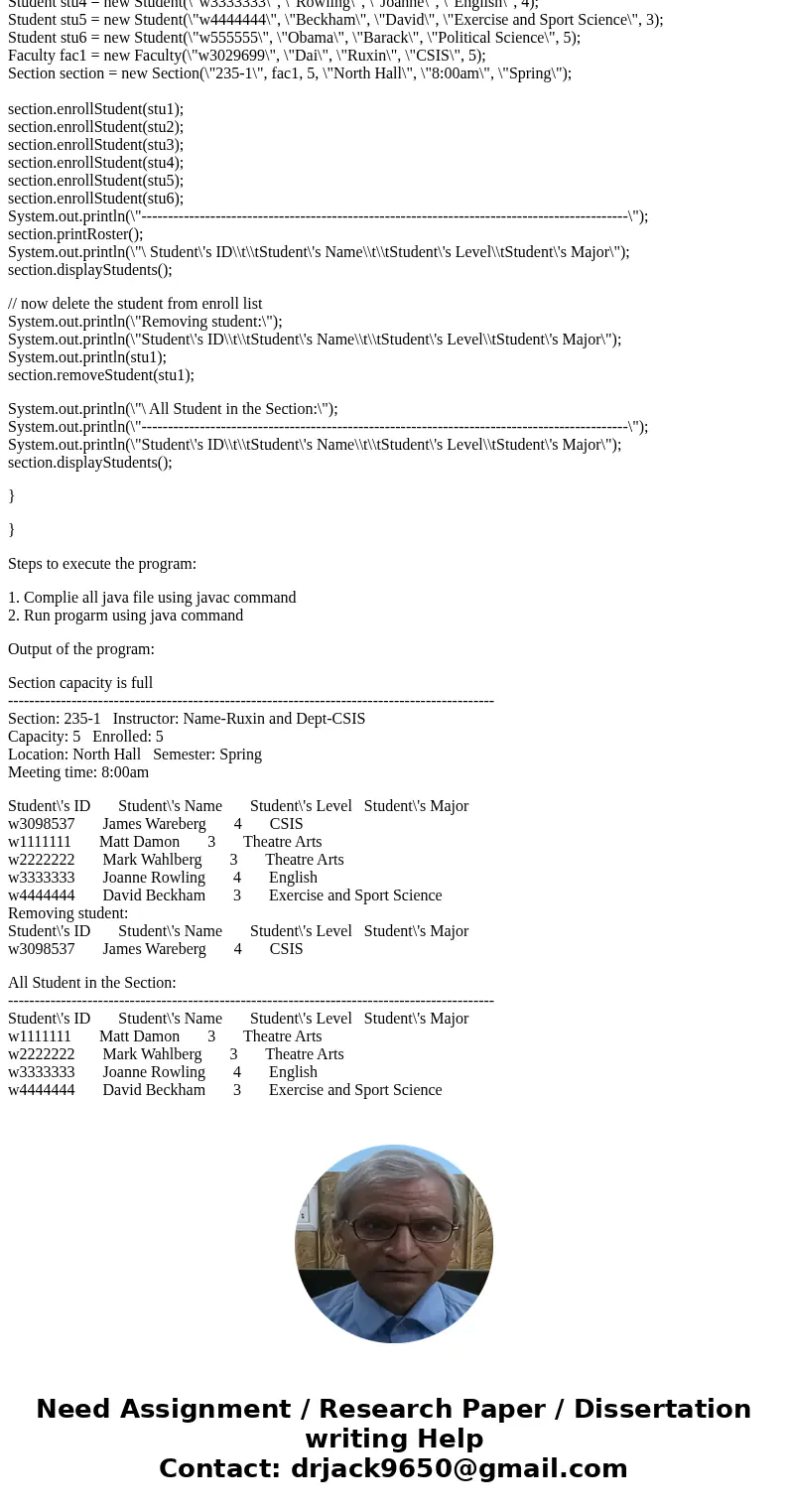Hello. I\'m currently working on the last section to my assignment and I\'m running into issues. I\'ll post a screenshot of the directions provided to us, my 5  Hello. I\'m currently working on the last section to my assignment and I\'m running into issues. I\'ll post a screenshot of the directions provided to us, my 5