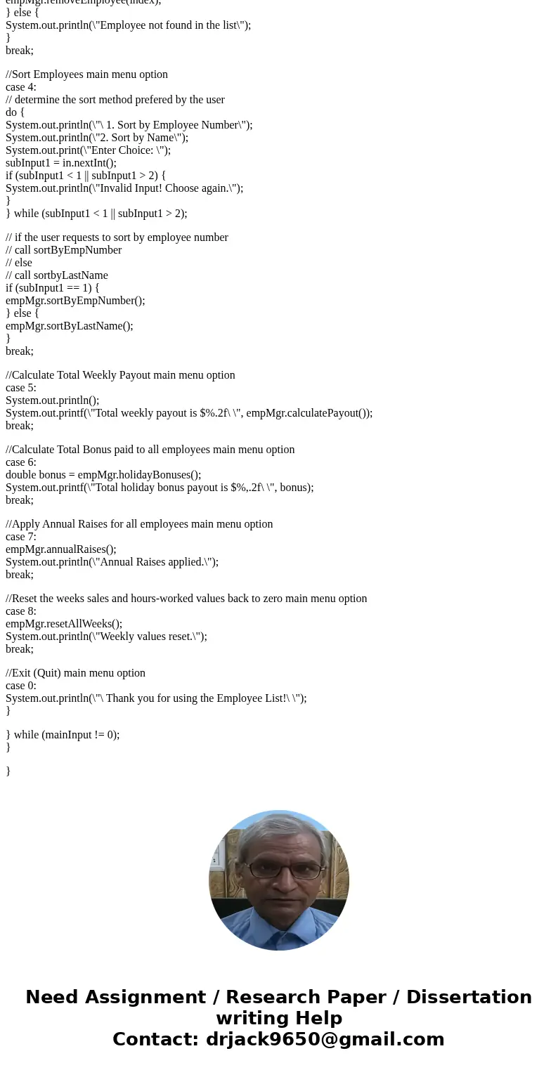 I have a class with an array of objects and getting a null pointer exception. How do I fix the nullpointerexception on this array of objects? When addEmployee i I have a class with an array of objects and getting a null pointer exception. How do I fix the nullpointerexception on this array of objects? When addEmployee i