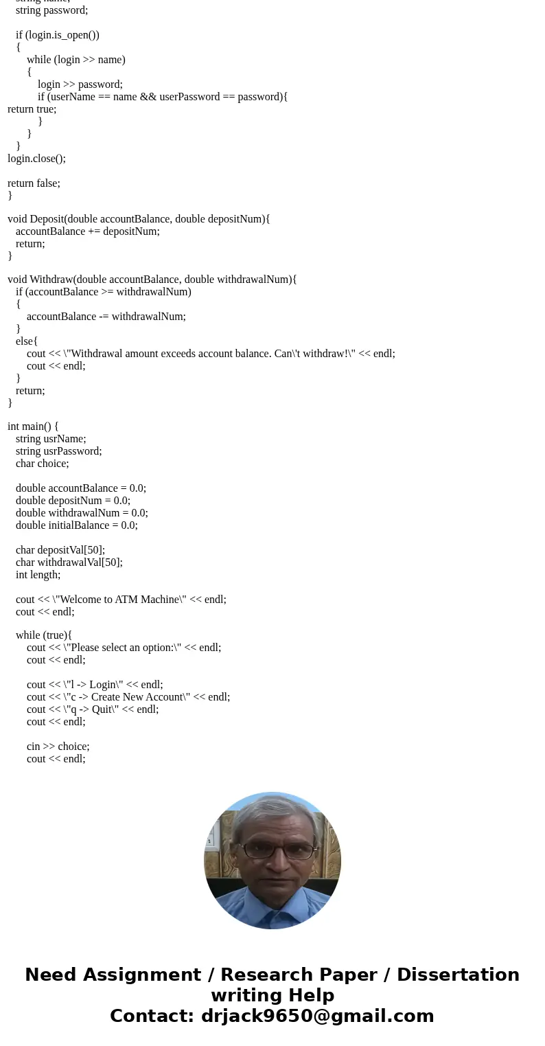 I have created the basic program for this assignment and included my code below. However, I\'m stuck on how to expanded per the instructions in bold. C++ Progra I have created the basic program for this assignment and included my code below. However, I\'m stuck on how to expanded per the instructions in bold. C++ Progra