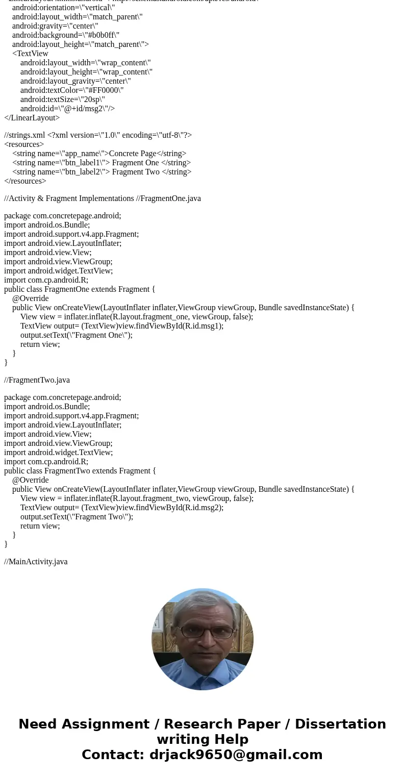 I need help creating an Android app which uses Fragments and Transaction Manager such that it will be able to pass data from one fragment to another. I have cre I need help creating an Android app which uses Fragments and Transaction Manager such that it will be able to pass data from one fragment to another. I have cre