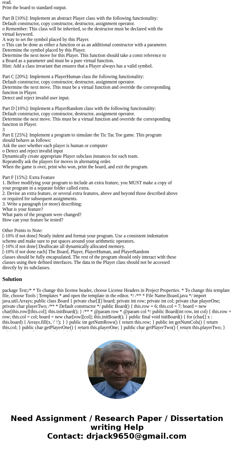 In this assignment, you will implement a simple Tic-Tac-Toe game. It will be possible to play human-vs-human, human-vs-computer, or computer-vs-computer. Tic-Ta In this assignment, you will implement a simple Tic-Tac-Toe game. It will be possible to play human-vs-human, human-vs-computer, or computer-vs-computer. Tic-Ta