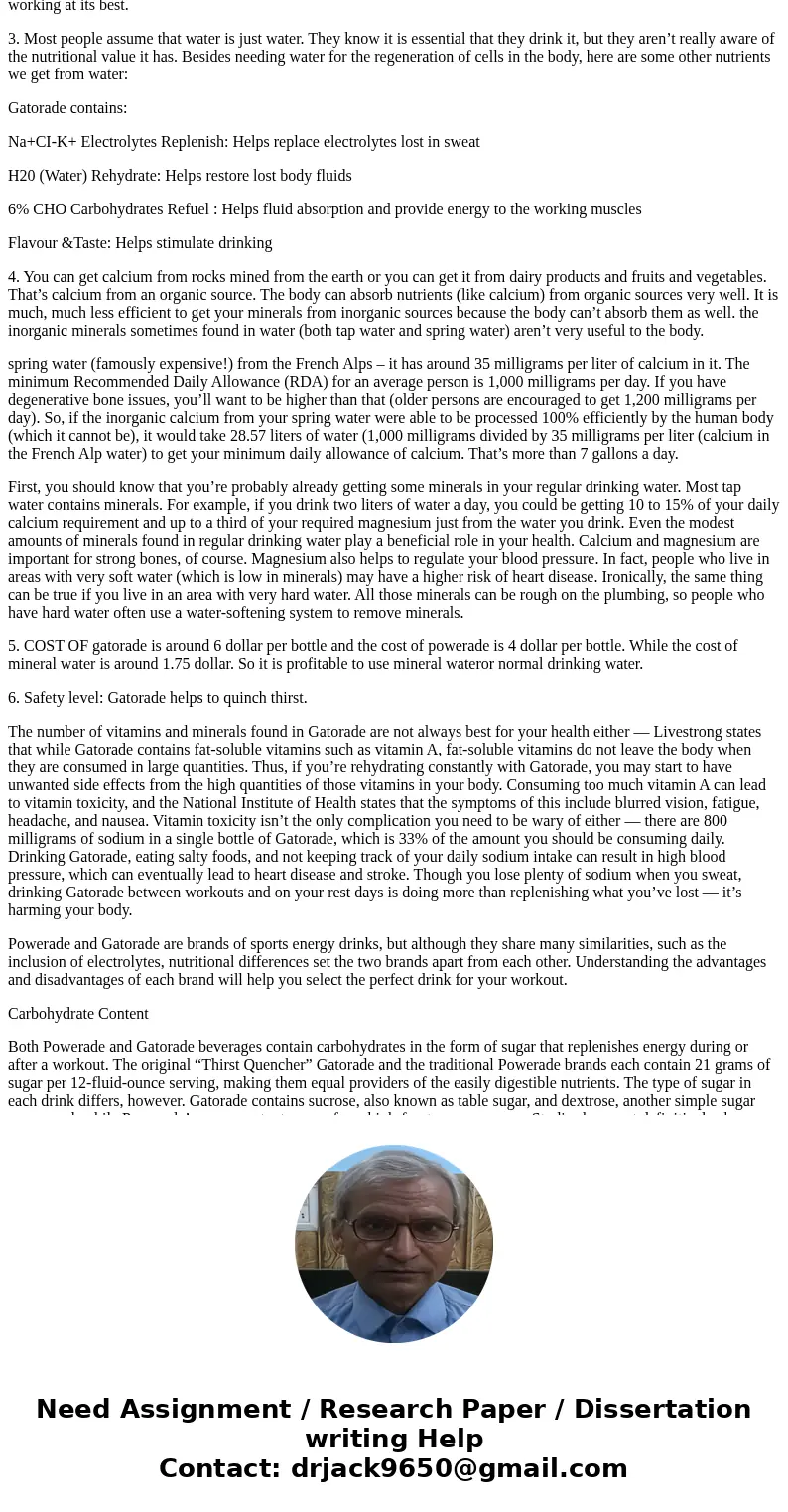 IN YOUR OWN WORDS Assignment: As a Registered Dietitian, you have been invited to a “Lunch and Learn” program at a very large law firm. The firm must make a dec
