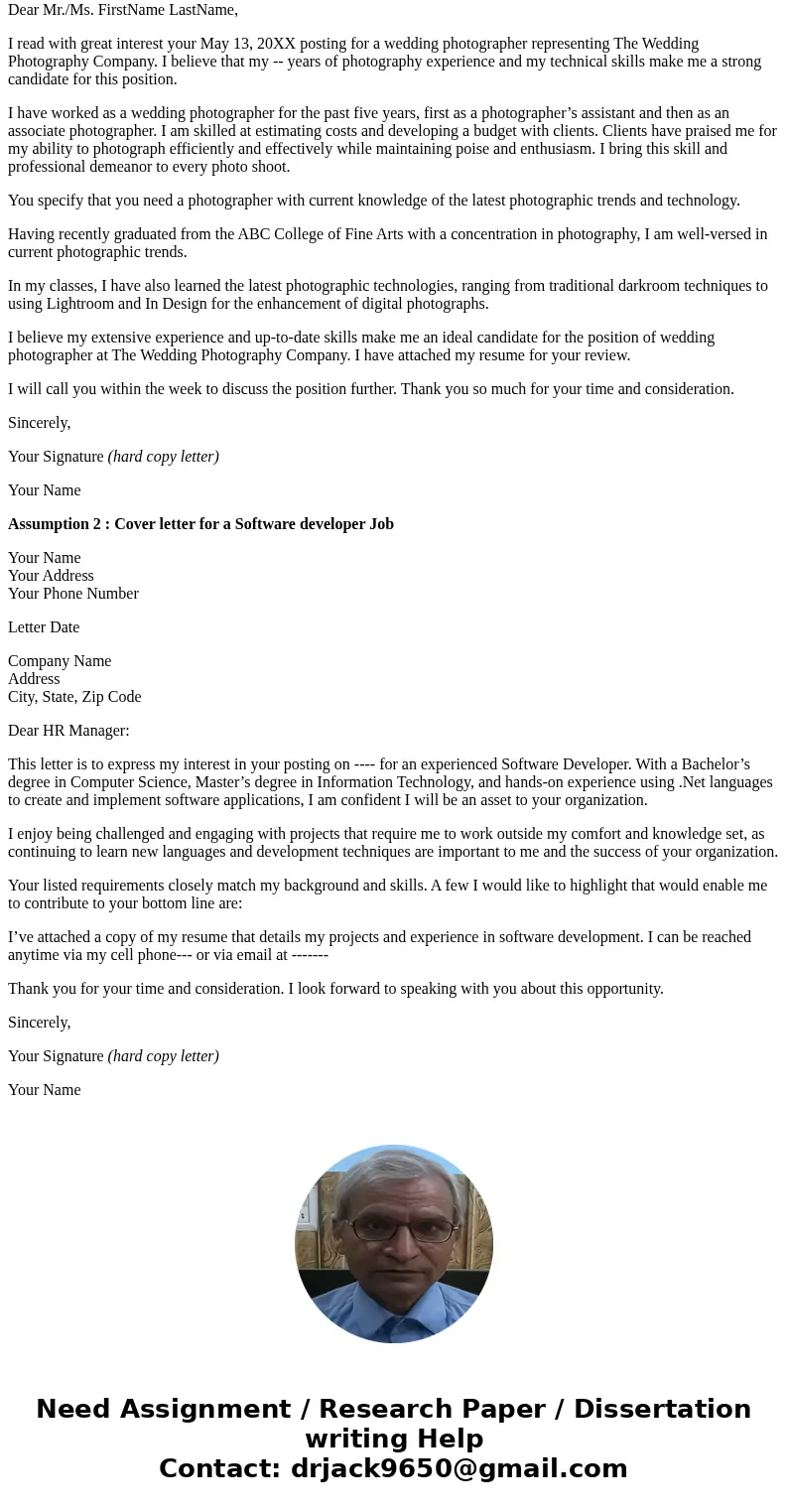 It is always important to include a \  It is always important to include a \