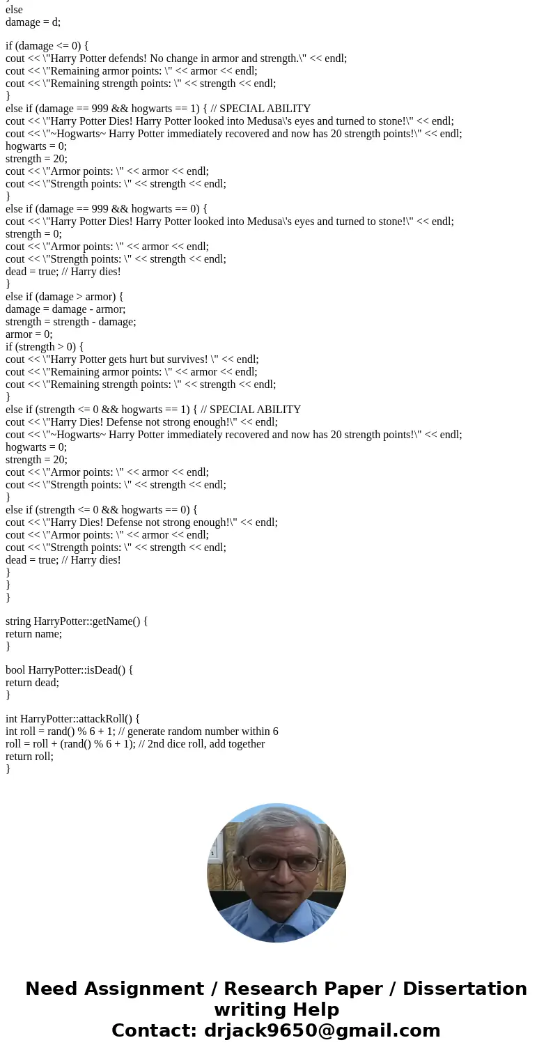 Language: C++ Original Question: http://www.chegg.com/homework-help/questions-and-answers/project-using-c-create-simple-class-hierarchy-basis-fantasy-combat-gam Language: C++ Original Question: http://www.chegg.com/homework-help/questions-and-answers/project-using-c-create-simple-class-hierarchy-basis-fantasy-combat-gam
