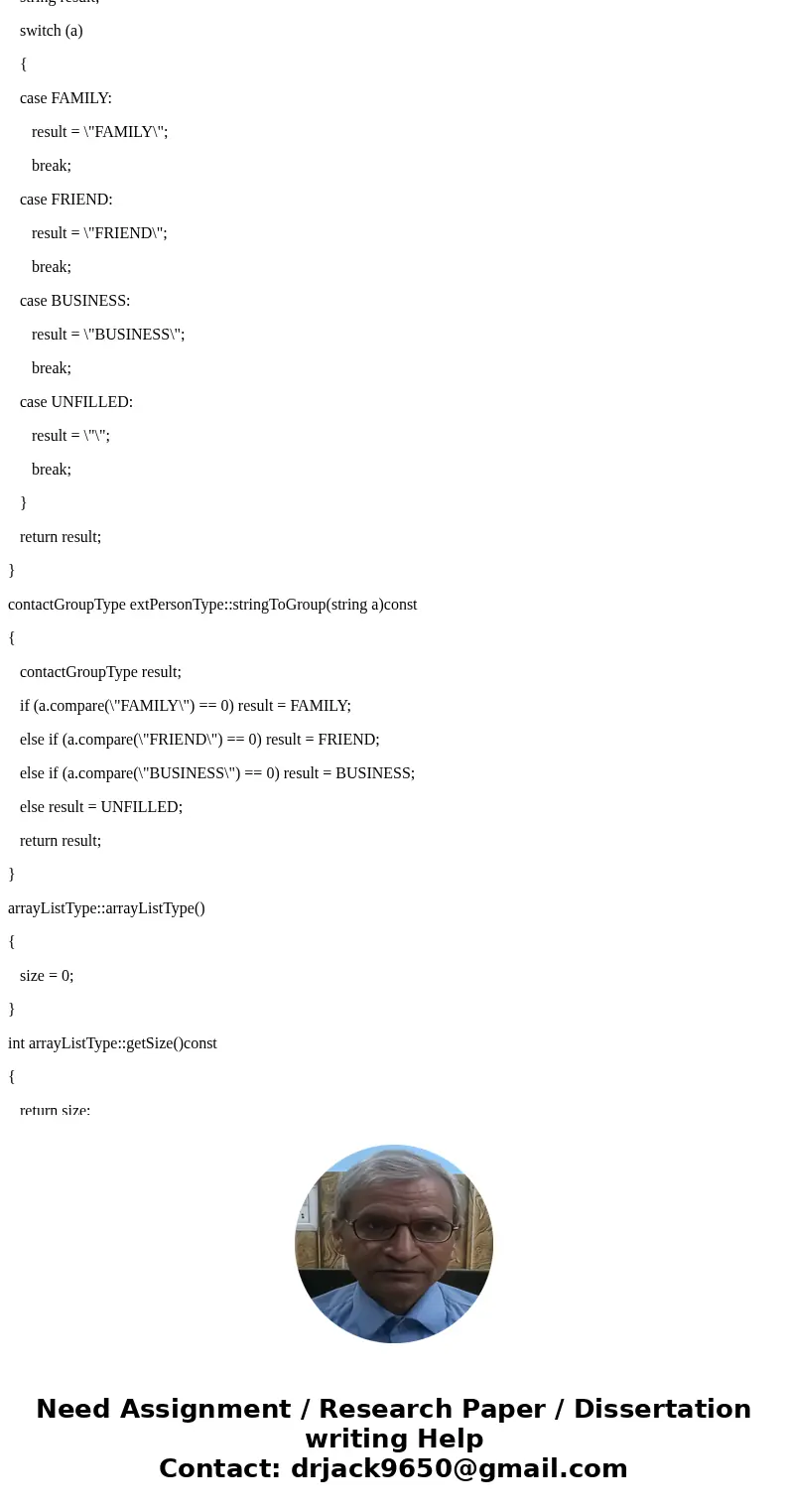 Need help rewriting this code to be stored in a vector object. #include #include #include #include using namespace std; enum contactGroupType {// used in extPer Need help rewriting this code to be stored in a vector object. #include #include #include #include using namespace std; enum contactGroupType {// used in extPer