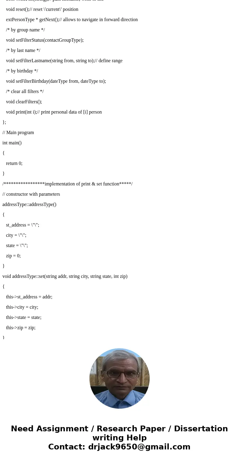 Need help rewriting this code to be stored in a vector object. #include #include #include #include using namespace std; enum contactGroupType {// used in extPer Need help rewriting this code to be stored in a vector object. #include #include #include #include using namespace std; enum contactGroupType {// used in extPer