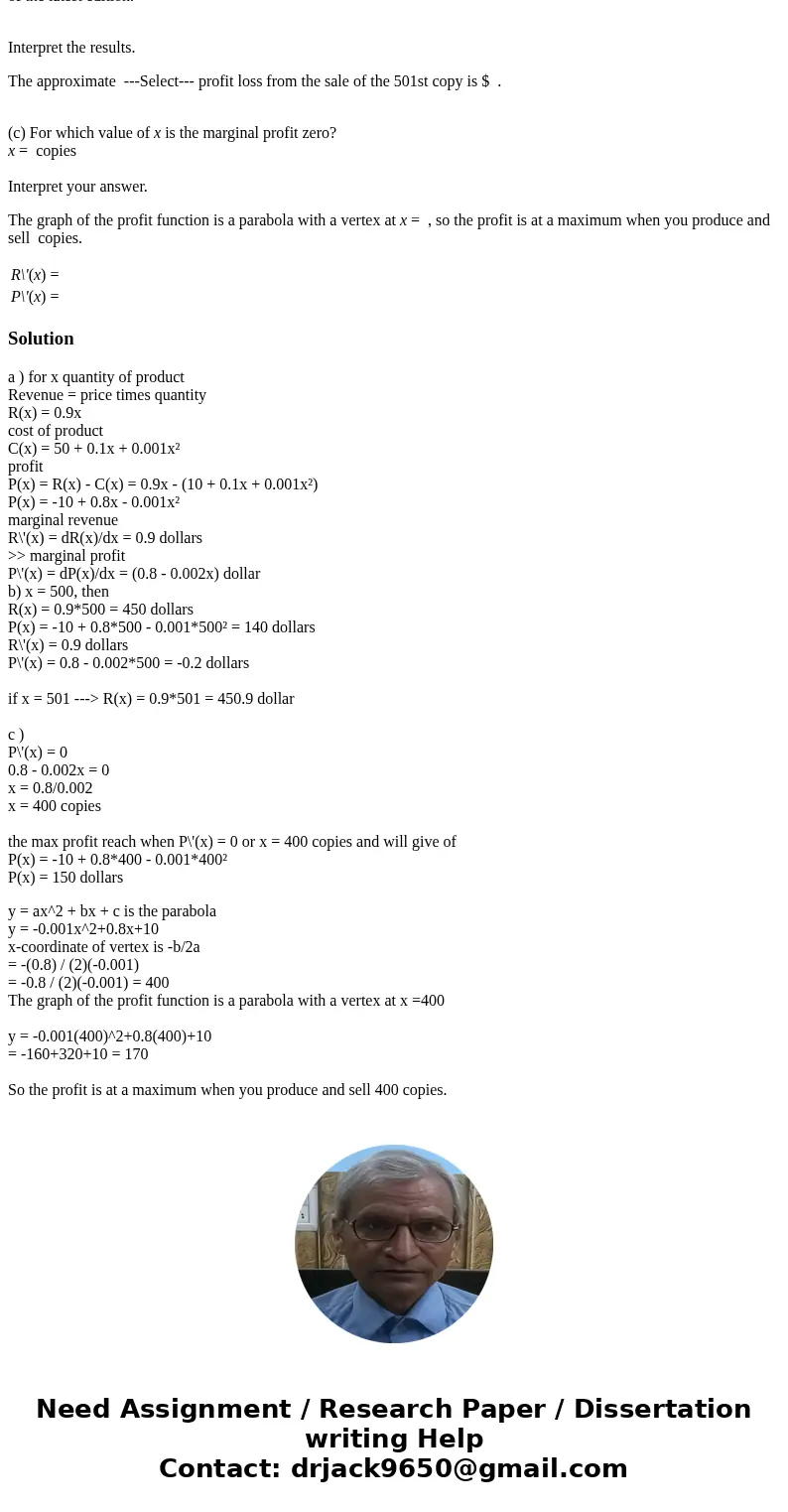 Please help me solve this problem, I have been struggling with it for hours! Your college newspaper, The Collegiate Investigator, sells for 90¢ per copy. The co
