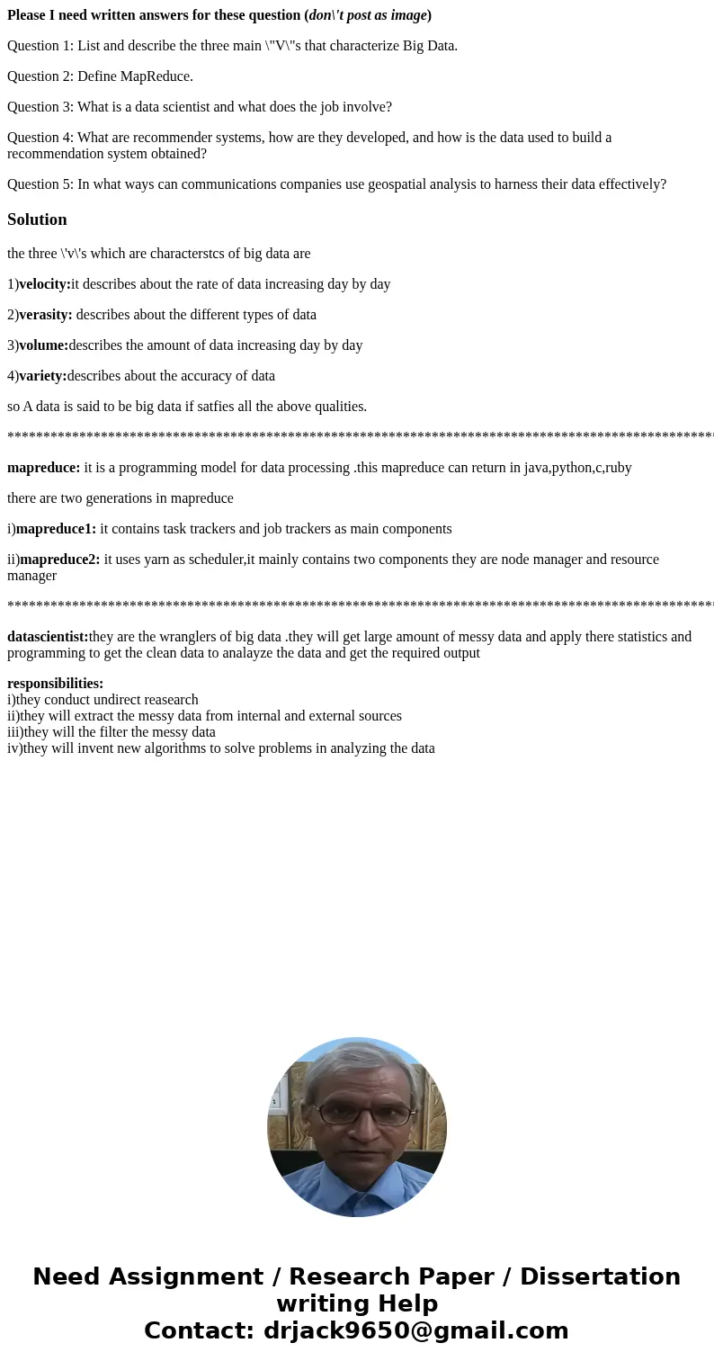 Please I need written answers for these question (don\'t post as image) Question 1: List and describe the three main \ Please I need written answers for these question (don\'t post as image) Question 1: List and describe the three main \