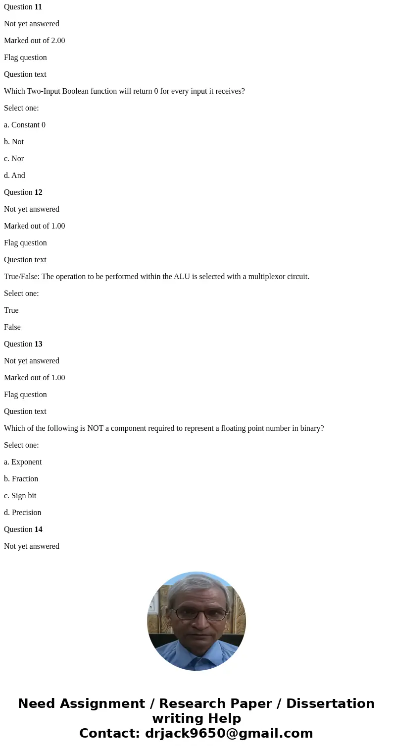 Question 1 Not yet answered Marked out of 1.00 Flag question Question text True/False: An unsigned binary number can represent positive and negative numbers but Question 1 Not yet answered Marked out of 1.00 Flag question Question text True/False: An unsigned binary number can represent positive and negative numbers but