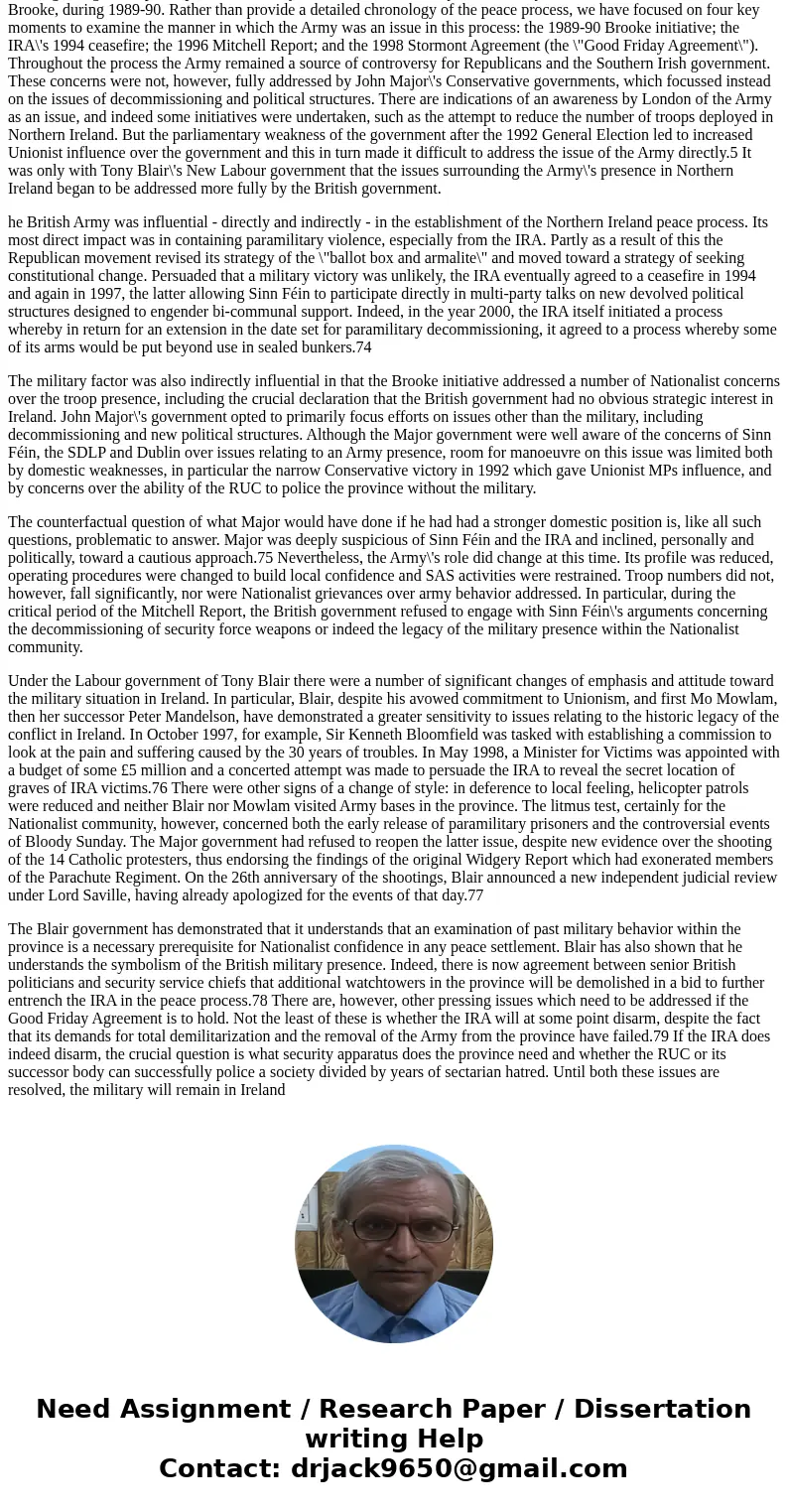 What effect has the deployment of British Special Forces had on the terrorist violence in Northern Ireland?SolutionThe first is that until the issue of the deco What effect has the deployment of British Special Forces had on the terrorist violence in Northern Ireland?SolutionThe first is that until the issue of the deco