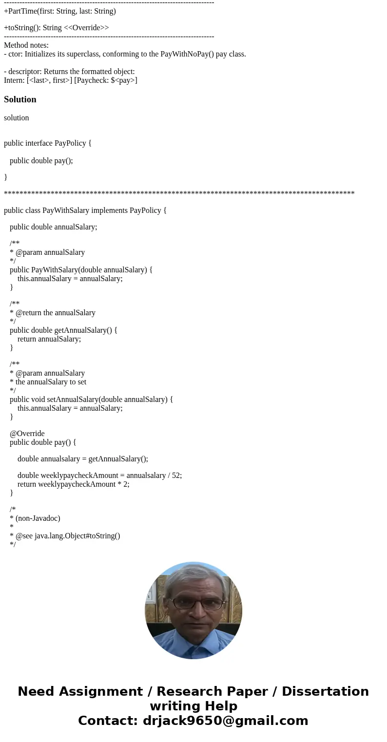 When comes to the pay() method in the employee class, is the best solution to use the instanceof command in an if else statement and instantiate a FullTime, Par