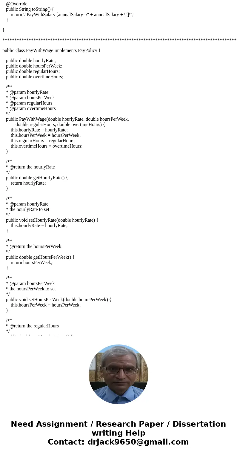 When comes to the pay() method in the employee class, is the best solution to use the instanceof command in an if else statement and instantiate a FullTime, Par