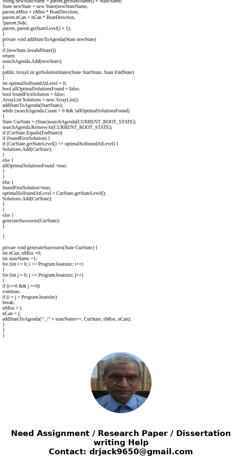 Write a Java program to solve the Cannibals and Missionaries problem: Three missionaries and three cannibals are on one side of a river, along with a boat that 