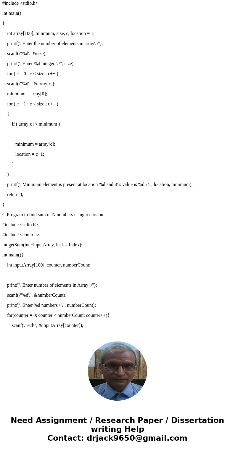 Write a recursive function that computes the sum of all numbers from 1 to n, where n is given as parameter. Write a recursive function that finds and returns t  Write a recursive function that computes the sum of all numbers from 1 to n, where n is given as parameter. Write a recursive function that finds and returns t