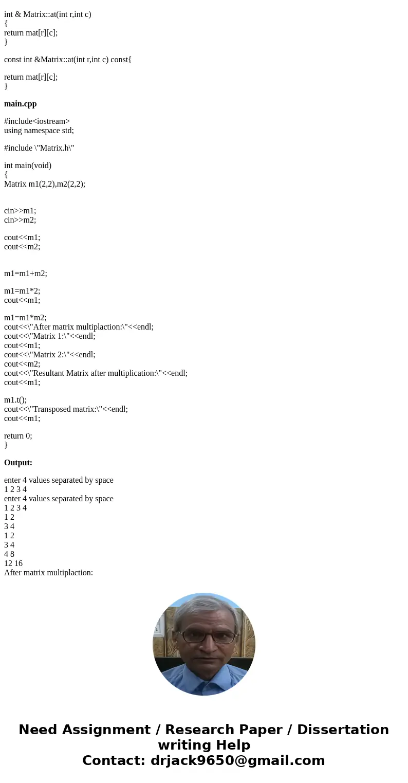 Your goal for this breakout is to create an easy-to-use Matrix class in C++ that makes use of dynamic memory allocation and includes basic matrix operations bot Your goal for this breakout is to create an easy-to-use Matrix class in C++ that makes use of dynamic memory allocation and includes basic matrix operations bot