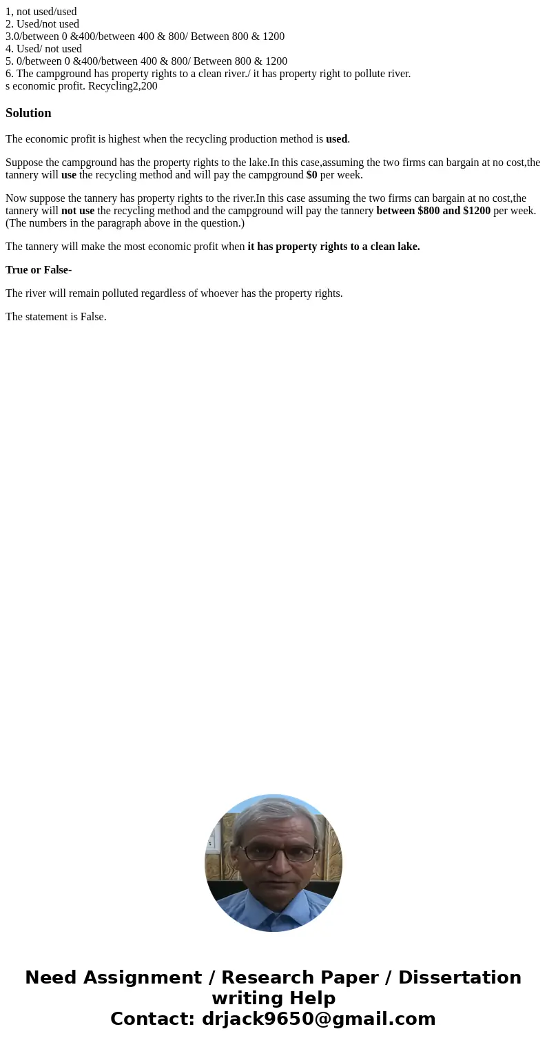 1, not used/used 2. Used/not used 3.0/between 0 &400/between 400 & 800/ Between 800 & 1200 4. Used/ not used 5. 0/between 0 &400/between 400 &am 1, not used/used 2. Used/not used 3.0/between 0 &400/between 400 & 800/ Between 800 & 1200 4. Used/ not used 5. 0/between 0 &400/between 400 &am