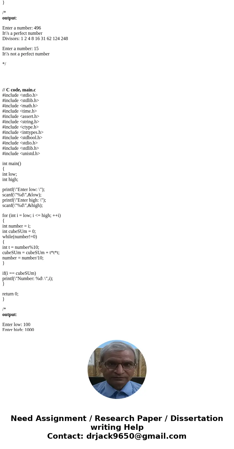  A perfect number is a positive integer that is equal to the sum of its proper divisors. A proper divisor is a positive integer other than the number itself tha