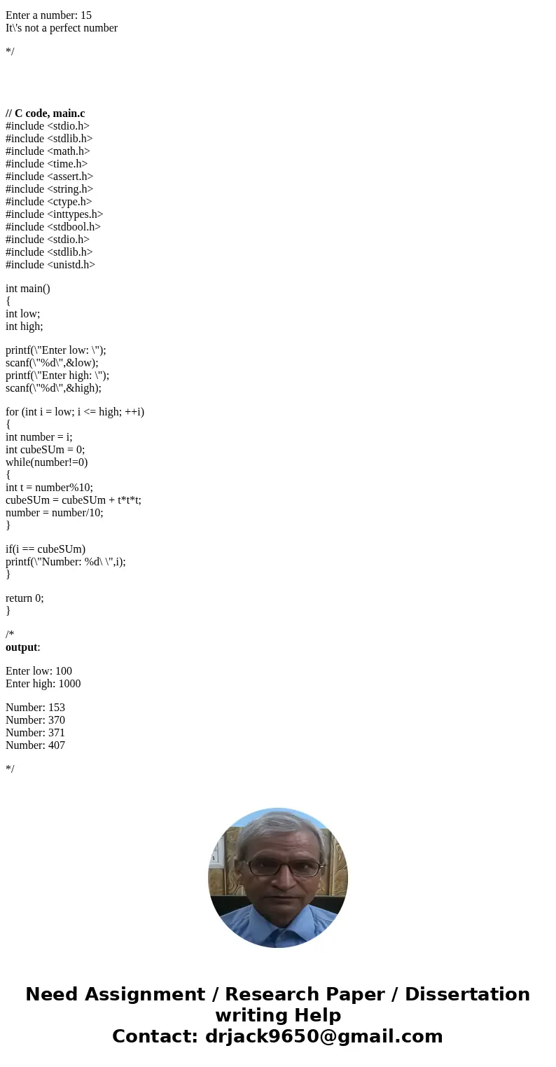  A perfect number is a positive integer that is equal to the sum of its proper divisors. A proper divisor is a positive integer other than the number itself tha