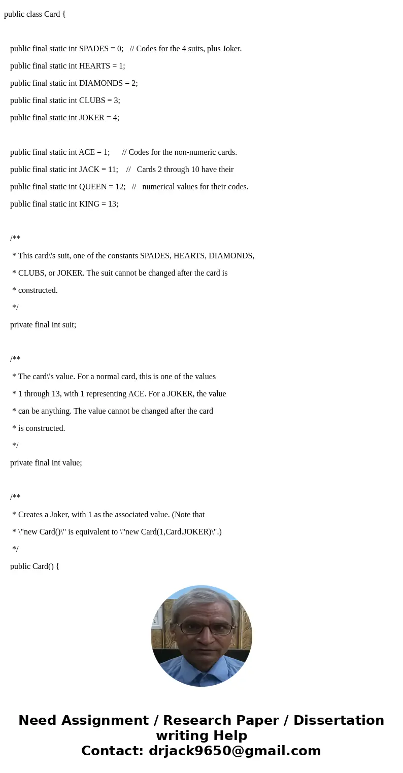 Adding a Deck We continue to work on the card game effort, now adding the source of all cards for the various players, the Deck. Deck: A class that represents t Adding a Deck We continue to work on the card game effort, now adding the source of all cards for the various players, the Deck. Deck: A class that represents t